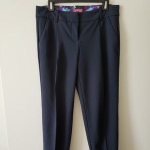 Savile Row Co (London) Navy cuffed ankle pants